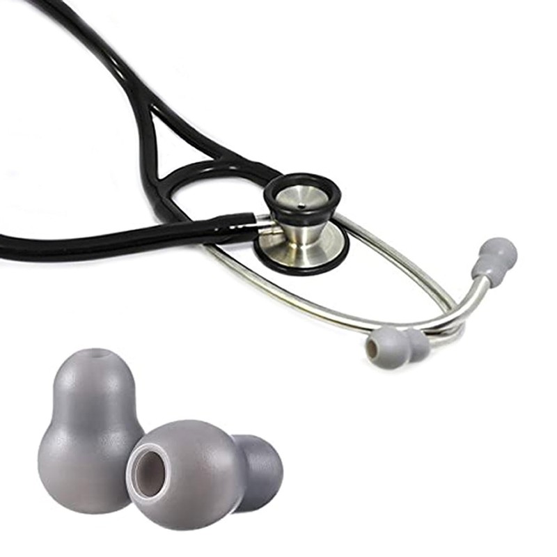 XuJJunB 6pcs Soundproof Earplugs Dustproof Stethoscope Accessories Rubber Flexible Ultra