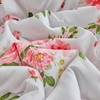 Flower Comforter Set Twin Size 68 * 86in - White