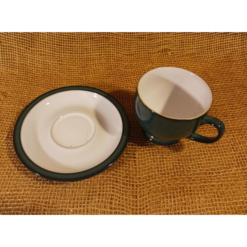Denby Greenwich Tea Cup & Saucer ~ Brand New