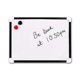 G4GADGET A4 Dry Wipe Magnetic Whiteboard Mini Office Notice Memo White Board and Eraser