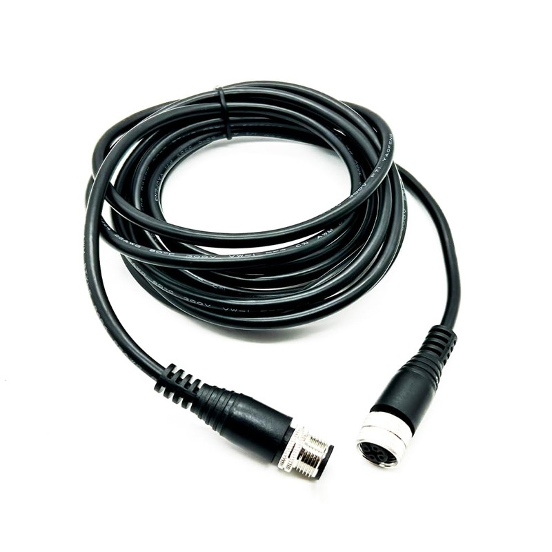 M12 4-Pin Connector PVC Sensor Cable, A Code Straight Male