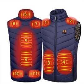 Heated Vest USB Electric Heated Vest Heating Jacket Winter Vests for Outdoor Motorcycle Camping Fishing Skiing