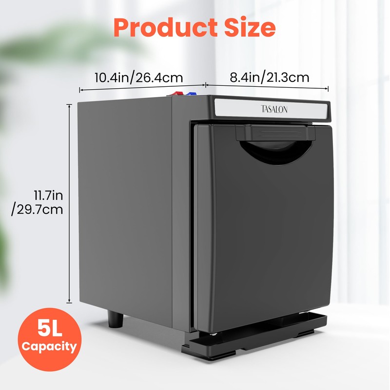 TASALON 5L Towel Warmer Hot Cabinet Box, Aluminum Inner Chamber,