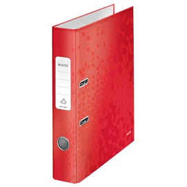 Leitz Wow 180° Lever Arch File, Red Lever Arch File, A4 Folder, 50 mm Spine Width, 10060026