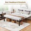 2 Pcs Bed Headboard Brackets, Adjustable Mounting Extension Brackets, Universal