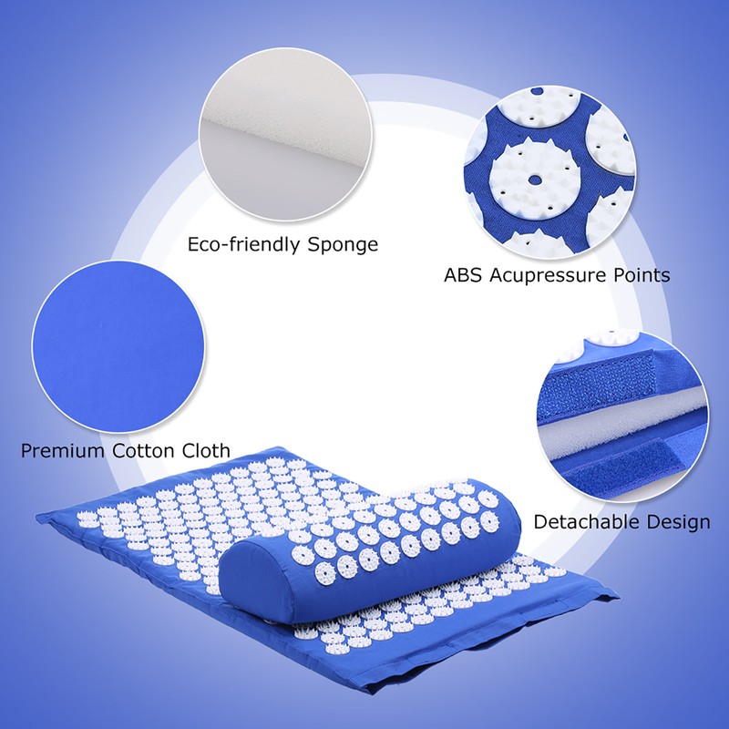 [通拓商品]Massage Mat Spike Acupuncture Pad Relieve Stress Pain Acupressure Cushion