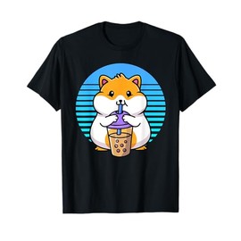 Kawaii Cute Boba Hamster Taro Bubble Pearl Milk Tea T-Shirt T-Shirt