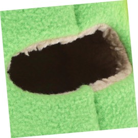 Mipcase Warm Plush Pet Hammock Bed with Hook Hanging Cozy Cave for Hamsters Guinea Pigs Rats Hedgehogs Soft Insulated Kennel for Cage Use Winter Random Color