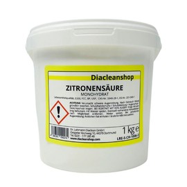 DIACLEANSHOP Zitronensäure Pulver 1kg - Lebensmittelqualität E330