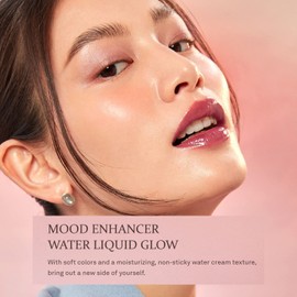 HINCE Mood Enhancer Water Liquid Glow - Non-Sticky & Waterproof Lip Stain for Women - Long Wearing Lip Gloss for Natural and Glass Glow - Moisturizing Liquid Makeup, 0.16 fl.oz. (REFINED)