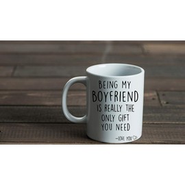 fabStuff Boyfriend Gifts Idea from Girlfriend Unique Boyfriend Mug and Spoon Set for Him