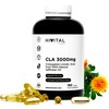 CLA (Konjugierte Linolsäure) 3000mg pro Dosis. 180 Softgel-Kapseln 100% natürlichem