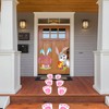 YOTNUS 110 Pcs Easter Bunny Footprint Stickers for Floor, Peel