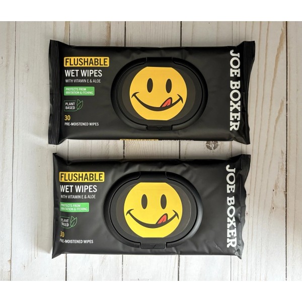 Joe Boxer New Joe Boxer Flushable Wet Wipes 2 Packs