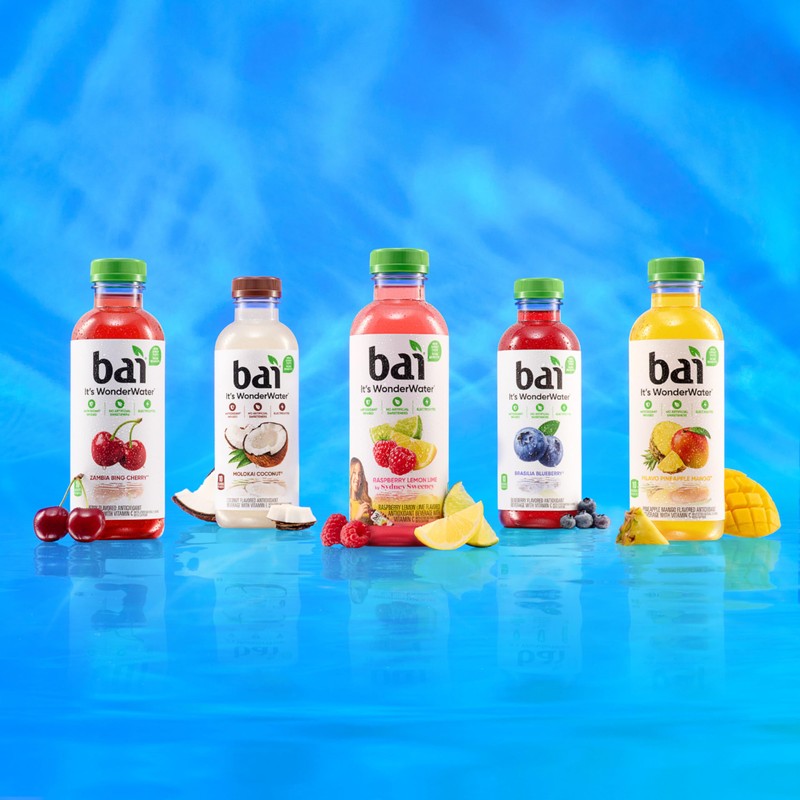 Bai Antioxidant Infused Water Beverage, Raspberry Lemon Lime, with Vitamin