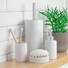Harbour Housewares Soap Dish - Glazed Ceramic Bathroom Sink Holder