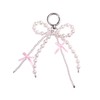 ZOONAI Pearl Bow Bag Charm for for Handbags, Cute Bowknot