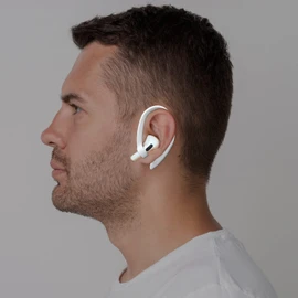 ICARERSPACE 2 Pairs AirPods Ear Hooks for AirPods Pro 2, AirPods Pro, AirPods 4, 3, 2 & 1, Upgraded Anti Slip Sports Clip Hooks for AirPods 1, 2, 3, 4,Pro, Pro 2 – White