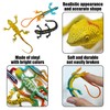 CVFRTT 12 Pieces Toy Lizards And 12 Pieces Toy Snakes,