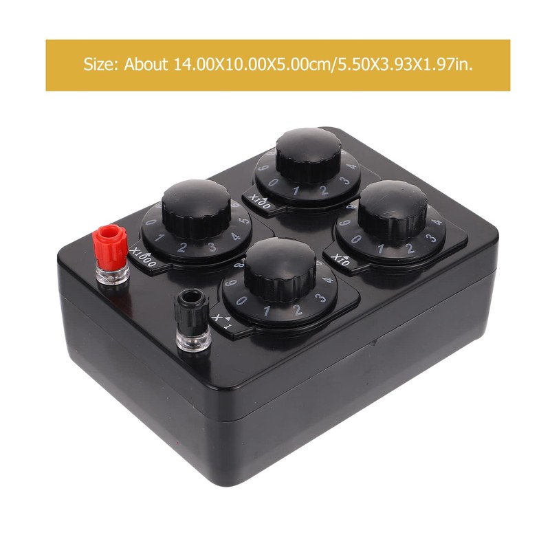 VILLFUL Ohm Resistance Box Variable Box Physical Electrical Teaching Instrument