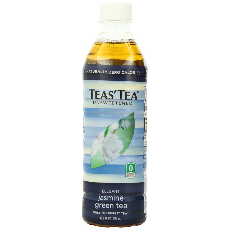 Teas' Tea Jasmine Green Tea, Unsweetened, 16.9 Ounces (Pack of