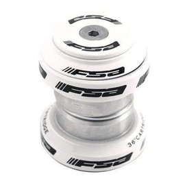 FSA Orbit MX 1-1/8Inches Threadless MTB Road Headset with Top Cap, White , XTE1510