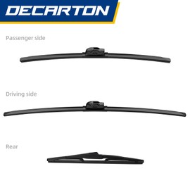 DECARTON Replacement for Kia Telluride 2020 2021 2022, Original Equipment Windshield Wiper Blade, Front and Rear wiper Set - (Pack of 3)