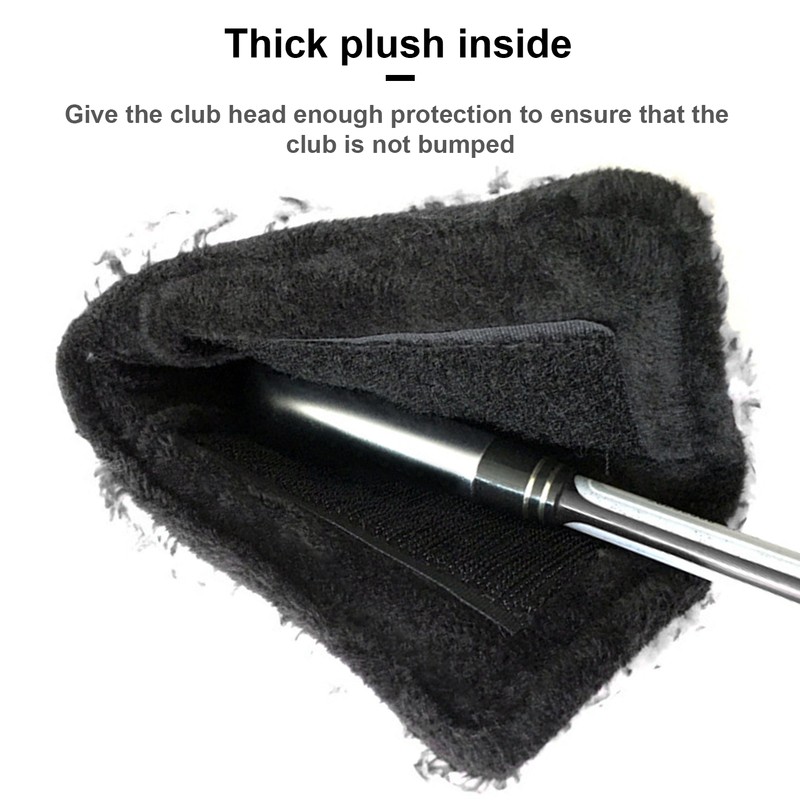 L shaped Golf Putter Head Cover Soft Plush Durable Club