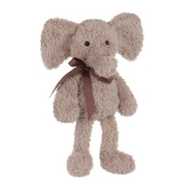 Apricot Lamb Fluffy Elephant Plush Toys for Children, Soft Cute Cuddly Toy for Baby Girls and Boys, Fluffy Fluffy Elephant Brown, 22 cm