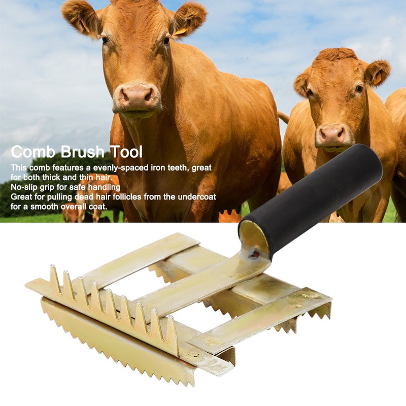 Livestock Shedding Comb Cattle Cow Bull Hair Brush Antipruritic Harrow
