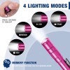 WORKPRO 2Pack Rechargeable Mini Pen Light Flashlight LED Pocket Flashlight