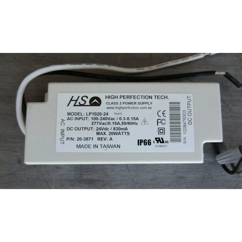 High Perfection HS High Perfection LP1020-12 Class 2 Power Supply