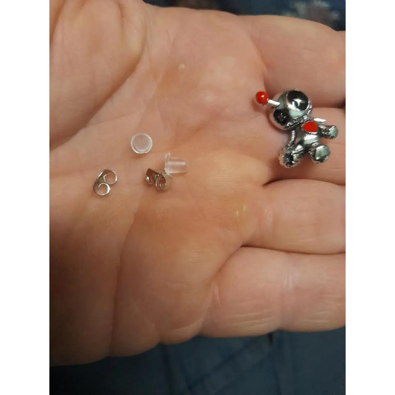 Voodoo Doll Earrings, Pair