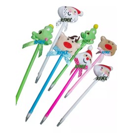 KFMX 12 Plumas Navideñas Navidad Plumas Bolígrafos Diseños