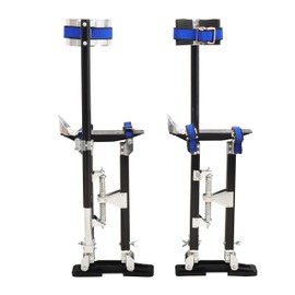 GESEXI Drywall Stilts 18-30 inch Adjustable Professional Aluminum Tool Stilt for Painting Painter Taping, Black