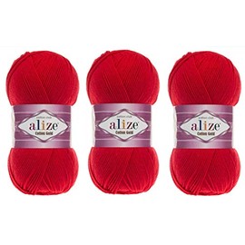 Alize Cotton Yarn 55% Cotton 45% Acrylic 3 Balls 300g 900m 1082m Acrylic Cotton Thread (56)