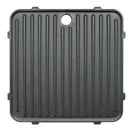 Everdure Cube™ PROFLAME 360 Reversible Griddle Plate – Dual-Sided Cast Iron Cooking Surface for Portable Gas Grill – Flat & Griddle Sides – Vitreous Enamel Finish