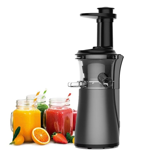 Taylor & Brown Juicer Machines, Slow Masticating Juicers Whole Fruit and Vegetable, Professional Cold Press Juicer Extractor with Quiet Motor and Reverse Function Easy to Clean, Brush Included