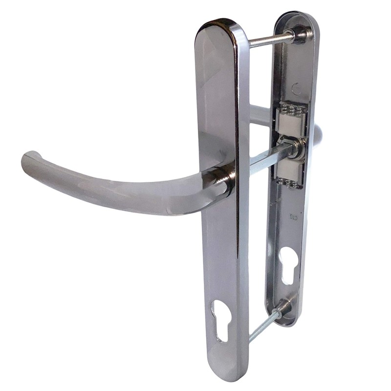 Balmoral Door Handles for Upvc in Hardex Chrome, 92mm /