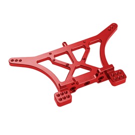 ShareGoo Aluminum Alloy Rear Shock Tower Mounts Replacement 3638 for Traxxas 2WD Slash Rustler Ford Stampede F-150 Raptor 1/10 RC Car (Red)