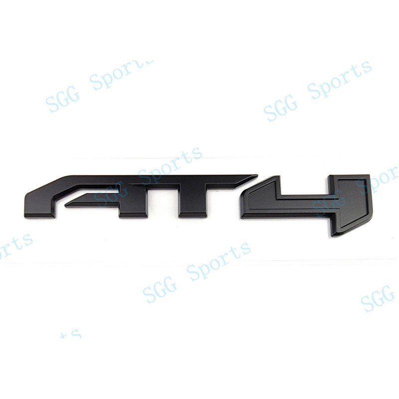 GMC 1PC Matte Black Rear Tailgate AT4 Emblem Badge Fit