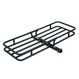Rockland Heavy Duty Steel Cargo Carrier, 500 LBS, 53.5" x 19.5" x 4", Hitch Mount for 2" Receivers, Compatible with Class III & IV, Heat-Resistant, Durable, Easy Assembly