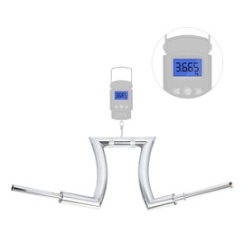 XMTMOTO Chrome 14inch Rise 2'' Ape Hanger HandleBar Fit For Harley Road King, Sportster, Softail models