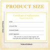 24 Pieces Certificate of Authenticity Premium Certificates Ideal for Valuations