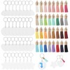 Annyswit 96 Pcs Keyring Making kit, 4 Styles Acrylic Blanks