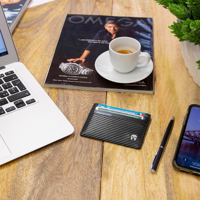 SPARTANO ARES Men's Credit Card Holder with RFID Protection, Elegant