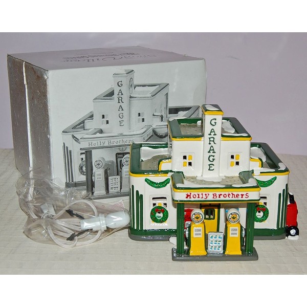 The Original Snow Village Holly Brothers Garage Mib! by Department 56