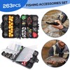 Mingzhe 263pcs Fishing Accessories Set with Tackle Box Including Plier