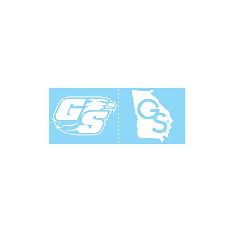 Georgia Southern Eagles Cooler Decals (CC WHT GS Eagle/State 2-Pack