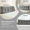 Zelladorra Headboard Pillow for Bed,Triangular Wedge Pillow Headboard Soft Support